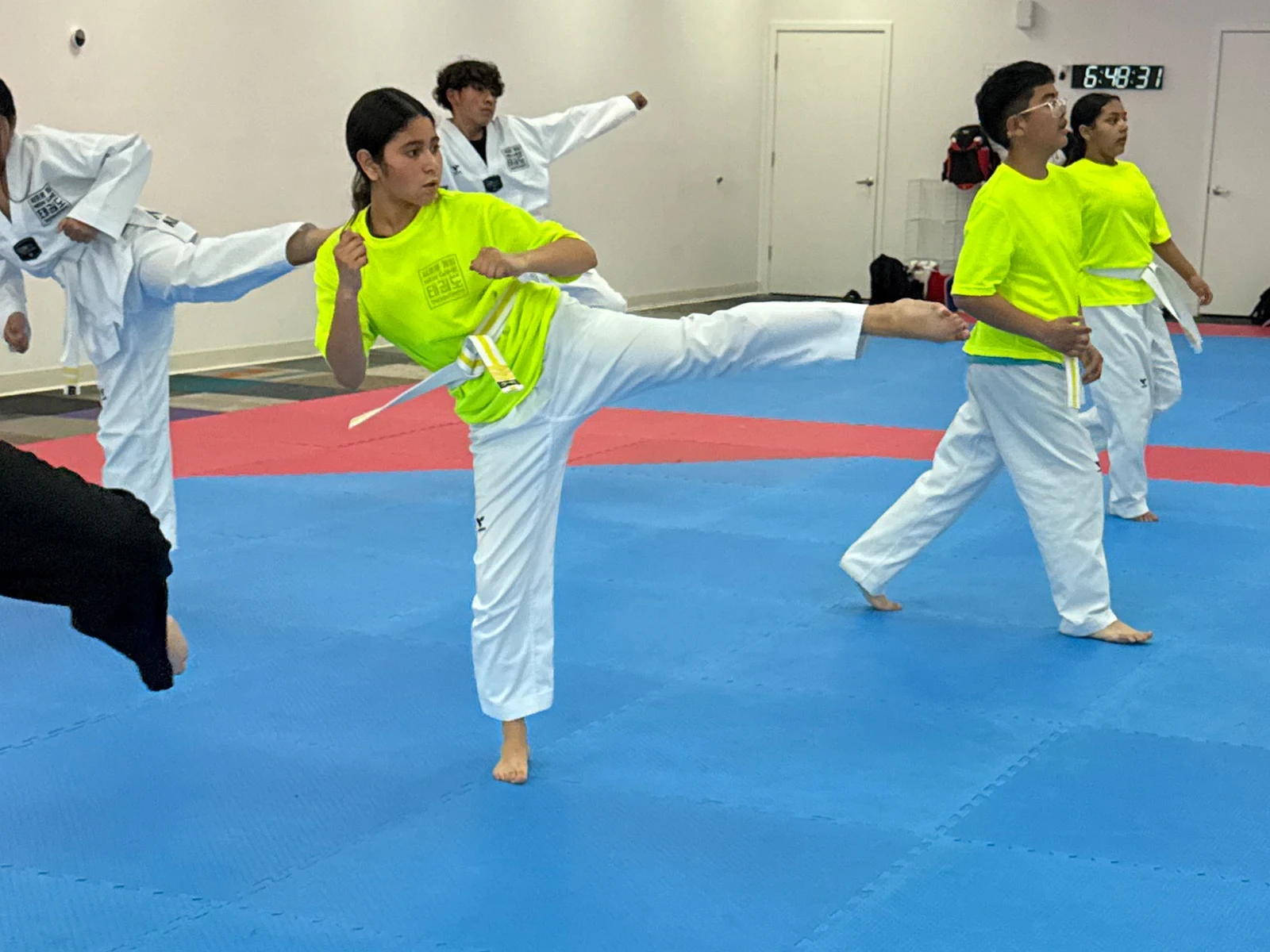 Adult martial arts training