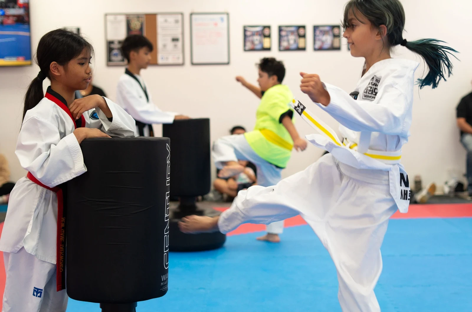 Kids martial arts class at New Game Taekwondo